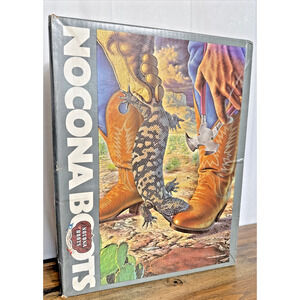 Vintage Nocona Boots BOX ONLY Gila Monster Artist Alex Ebel 1980s Retro Cowboy